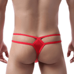 4 Pack Freestyle String Thong Modern Undies Red 27-30in (68-76cm) 4pcs