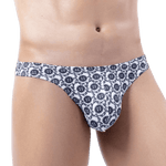 Black Button Thong Modern Undies   