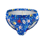 4 Pack Skull and Bones Briefs Modern Undies Blue 26-29in (66-75cm) 