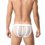 Midnight Mesh Tanga Briefs Modern Undies White 27-30in (69-76cm) 