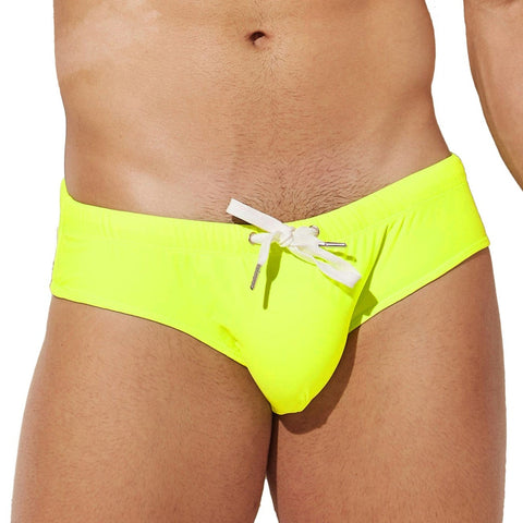Back to Basics Swim Briefs Modern Undies Neon Yellow 27-30in (68-78cm) 
