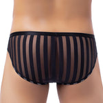 Vertical Stripe Briefs Modern Undies black 27-30in (69-76cm) 