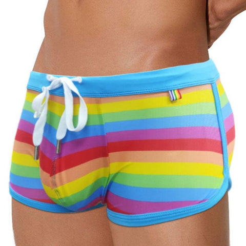 Rainbow Swim Trunks Modern Undies without pad 30-33in (78-86cm) 