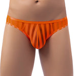 Vertical Stripe Briefs Modern Undies orange 27-30in (69-76cm) 