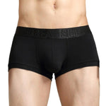 Cozy Pouched Cotton Trunks Modern Undies Black 28-30in (73-79cm) 