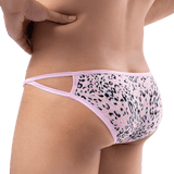 Bold Leopard String Bikini Modern Undies Pink 26-29in (66-73cm) 
