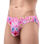 Skull and Bones Briefs Modern Undies Pink 26-29in (66-75cm) 