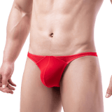 Profile Sheer Thong Modern Undies Red 26-29in (66-73cm) 