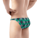 4 Pack Plaid Bikini Briefs Modern Undies Green 26-29in (66-73cm) 4pcs