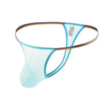 4 Pack Crystal String Thong Modern Undies Light Blue 26-29in (66-75cm) 