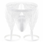 Whisper Lace Garter G-String Modern Undies   