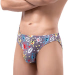 Skull and Bones Briefs Modern Undies Gray 26-29in (66-75cm) 