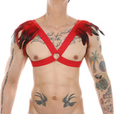 Feather X Harness Modern Undies red  
