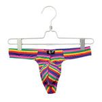 Lush Striped Thong Modern Undies   