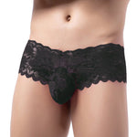 Cheeky Floral Lace Briefs Modern Undies black 27-30in (64-74cm) 