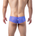 Cheeky Floral Lace Briefs Modern Undies blue 27-30in (64-74cm) 