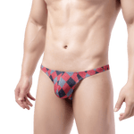 4 Pack Plaid Thong Modern Undies   