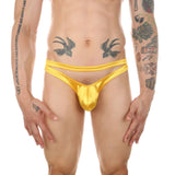 Party-boy Exposed Thong Modern Undies gold 27-30in (69-76cm) 