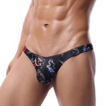 5 Pack Eclectic Graphic Thong Modern Undies Eclectic Black 26-29in (66-73cm) 5pcs