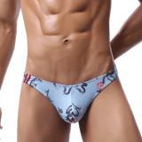 5 Pack Eclectic Graphic Thong Modern Undies Eclectic Blue 26-29in (66-73cm) 5pcs