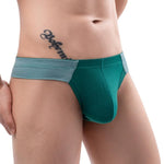 Apex Contrast Thong Modern Undies Green 27-30in (68-75cm) 