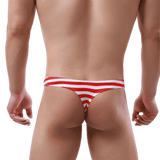 Classic Striped Thong Modern Undies Red 26-29in (66-73cm) 