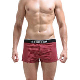 Pouched Designer Boxers Modern Undies Red Snowflakes 34-37in (88-94cm) 