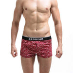 Pouched Designer Boxers Modern Undies Red Leaves 34-37in (88-94cm) 