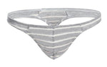 5 Pack Micro Striped Thong Modern Undies Silver 34-36in (84-92cm) 