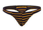 5 Pack Micro Striped Thong Modern Undies Orange 26-29in (66-75cm) 