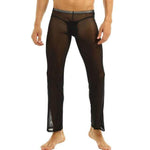 Sexy Sheer Lounge Pants Modern Undies Black 27-30in (68-76cm) 