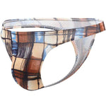 Designer Slip Thong Modern Undies Checkered 26-29in (66-75cm) 