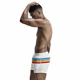 Rainbow Stripe Swim Shorts Modern Undies   