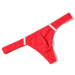 5 Pack Everyday Fashion Thong Modern Undies Red 26-29in (66-75cm) 5pcs