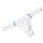 5 Pack Everyday Fashion Thong Modern Undies White 37-41in (92-104cm) 5pcs