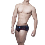 Cosmic Square Swim Briefs Modern Undies   