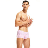 Classic Pouched Plaid Boxers Modern Undies Pink 28-30in (72-78cm) 