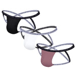 3 Pack Vogue Cross Strap Modern Undies Mix 28-30in (70-76cm) 