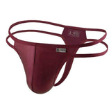 Glossy Double String Thong Modern Undies Red 27-30in (67-74cm) 