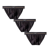 3 Pack Thick Vogue Tanga Briefs Modern Undies Black 28-30in (70-76cm) 