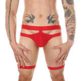 Strapped Up Garter Thong Modern Undies red 29-32in (75-81cm) 