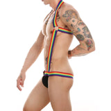 Strapped Body Harness Modern Undies rainbow 26-29in (66-75cm) 