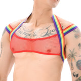 Taboo Mesh Harness Modern Undies ranbow red Up to 46in (118cm) 