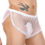 Extreme Fishnet Button Shorts Modern Undies   