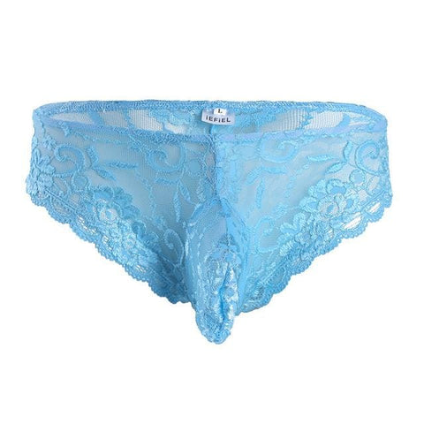 Delicate Pouched Panties Modern Undies Sky Blue 32-36in (82-92cm) 